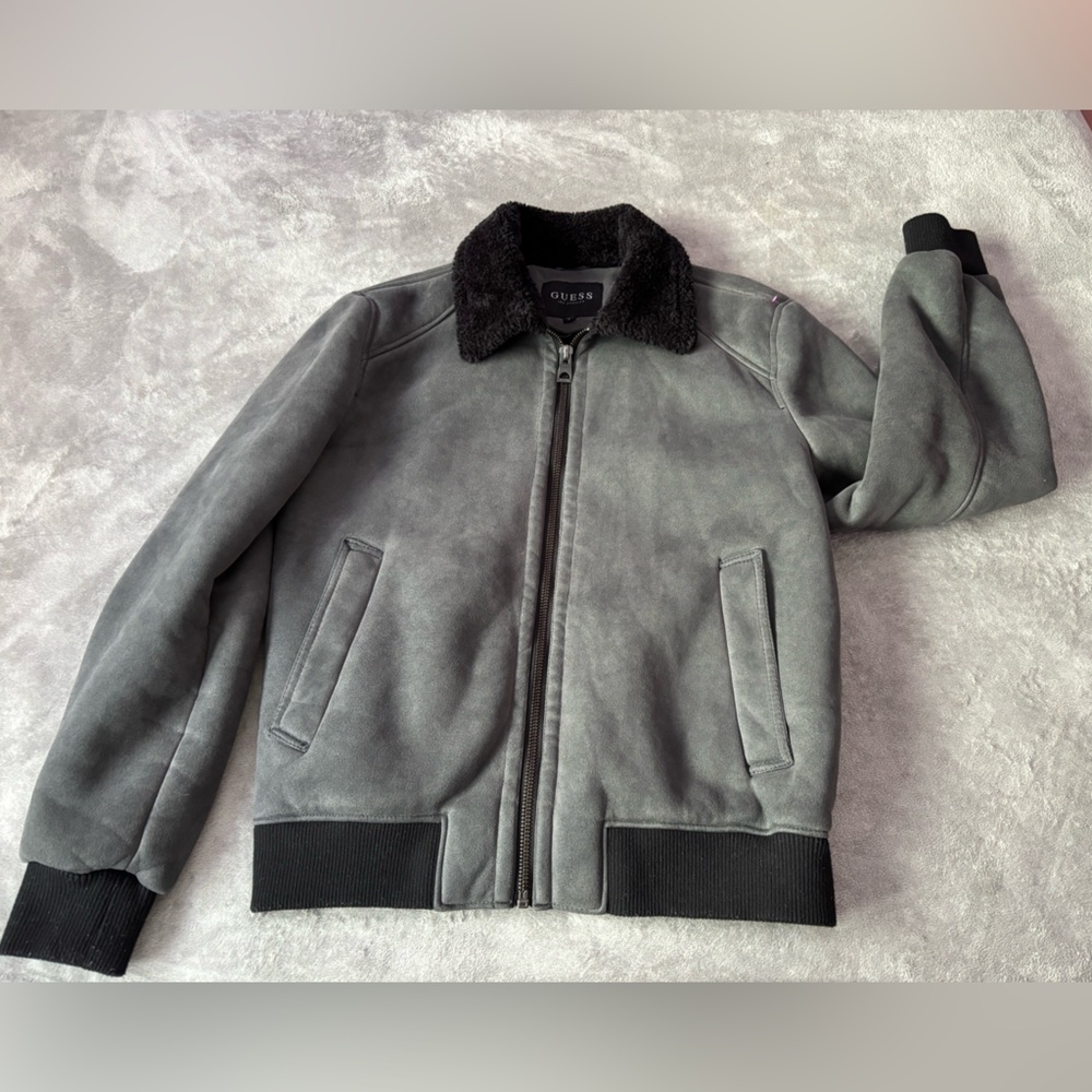 Guess Gray Bomber Jacket